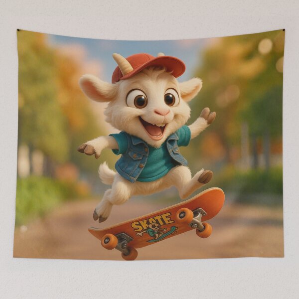 Item preview, Skater Saanen Goat designed and sold by Sillytoe.