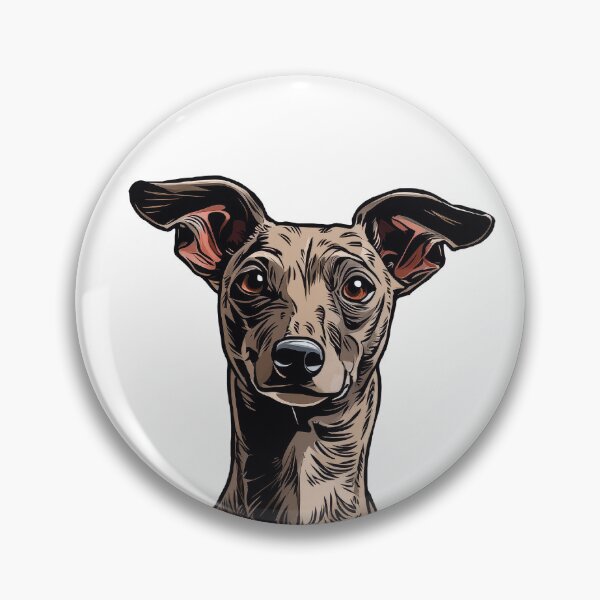 Artikelvorschau, Illustration eines grauen italienischen Windhundes entworfen und verkauft von whyitsme.