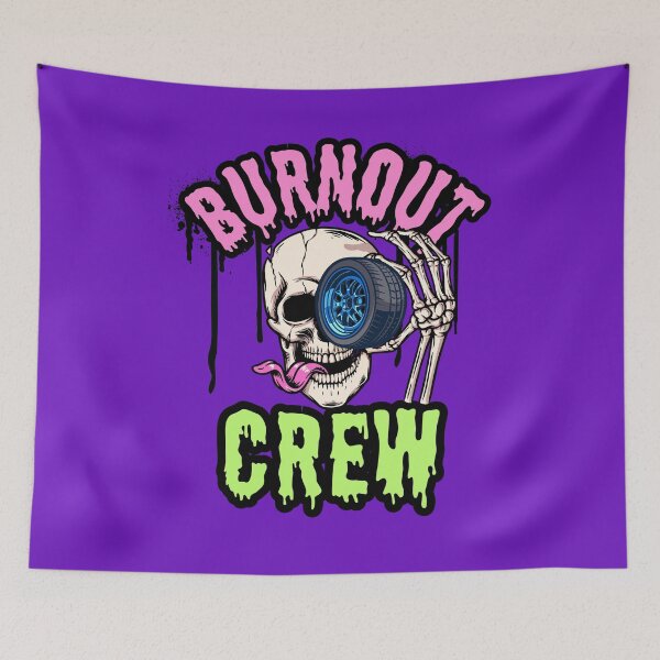 Item preview, Burnout Crew designed and sold by ParkandPress.