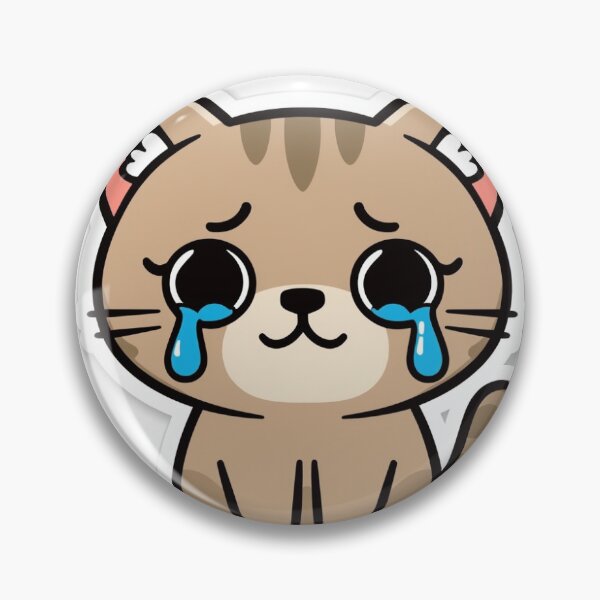 Item preview, Cute Crying Cat, Sad Little Kitty Illustration designed and sold by ktsere.