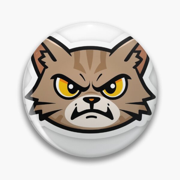 Item preview, Cute Angry Cat, Funny Grumpy Kitty Illustration designed and sold by ktsere.
