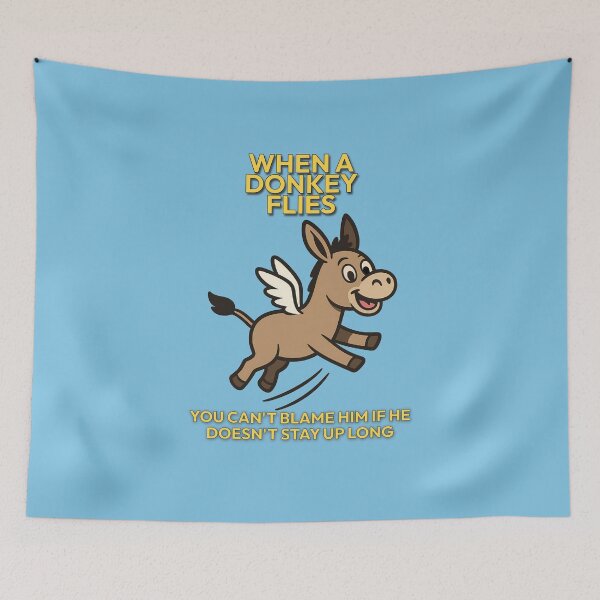Item preview, When a Donkey Flies... designed and sold by FoxBaine Designs.