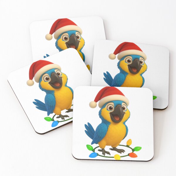 Item preview, Christmas Blue and Gold Macaw  designed and sold by Sillytoe.