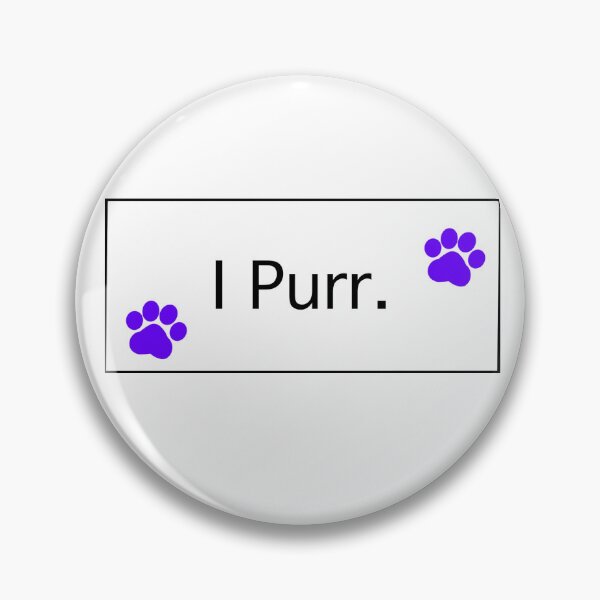 Item preview,  “ I Purr” Purple Cat Paws I Purr Cat lovers Cat addicts Cat mamas Cat Owners  designed and sold by OneCatShop.