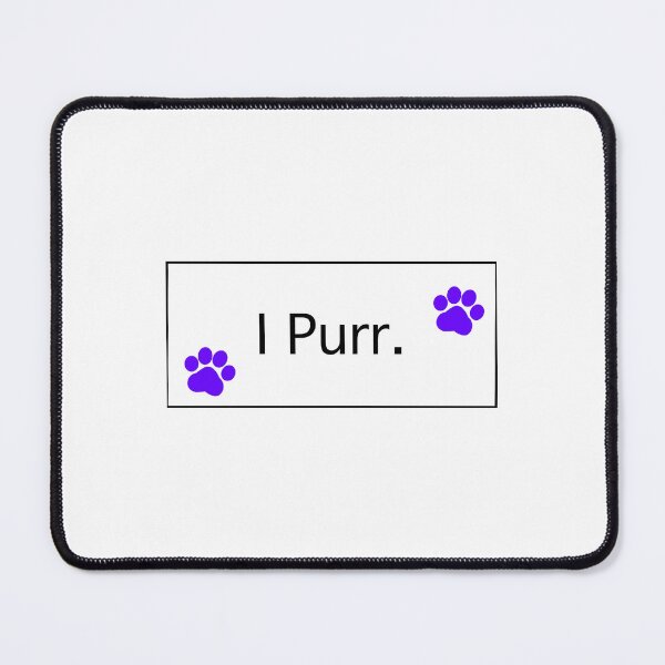 Item preview,  “ I Purr” Purple Cat Paws I Purr Cat lovers Cat addicts Cat mamas Cat Owners  designed and sold by OneCatShop.