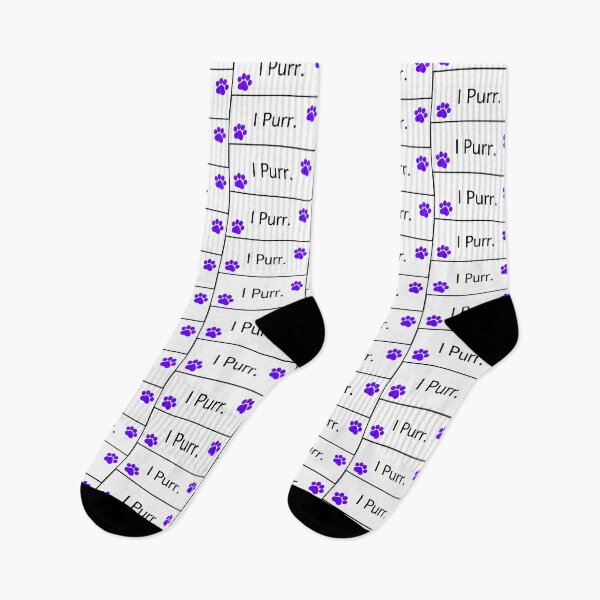 Item preview,  “ I Purr” Purple Cat Paws I Purr Cat lovers Cat addicts Cat mamas Cat Owners  designed and sold by OneCatShop.