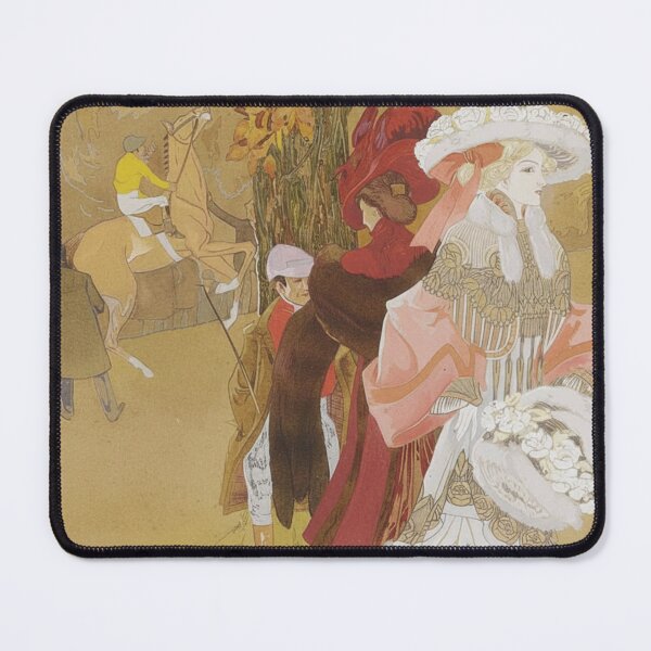 Item preview, Art Nouveau Illustration Elegant Woman Autumn Fashion Vintage Art Lovers designed and sold by RickE.