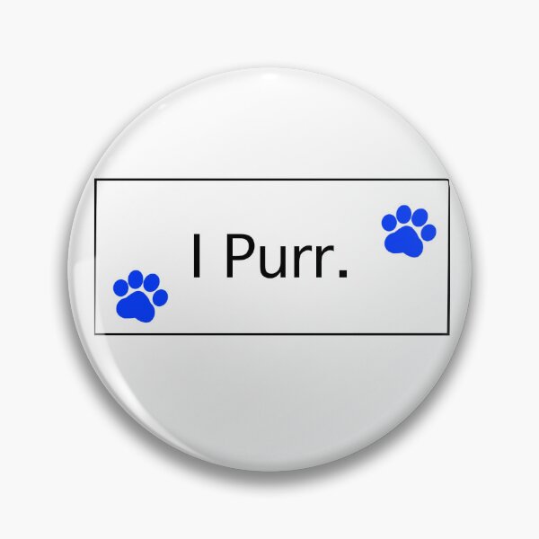 Item preview,   “ I Purr” Blue Cat Paws I Purr Cat lovers Cat addicts Cat mamas Cat Owners  designed and sold by OneCatShop.