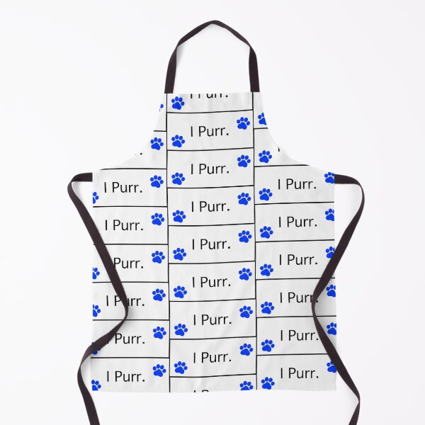 Aperçu de l'œuvre « Je ronronne » Pattes de chat bleues Je ronronne Amoureux des chats Accros aux chats Mamans chats Propriétaires de chats créée et vendue par OneCatShop.