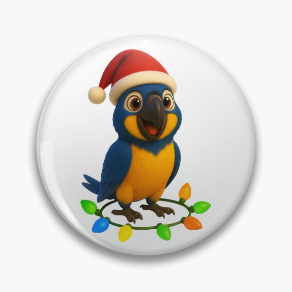 Item preview, Christmas Blue Throat Macaw designed and sold by Sillytoe.