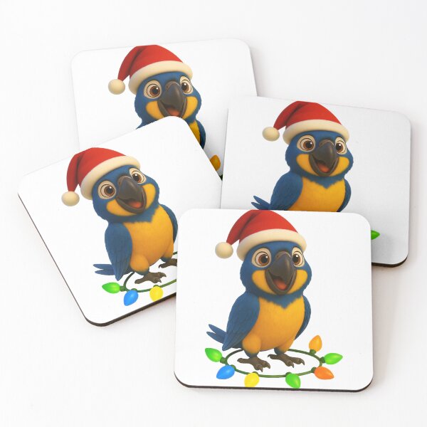 Item preview, Christmas Blue Throat Macaw designed and sold by Sillytoe.