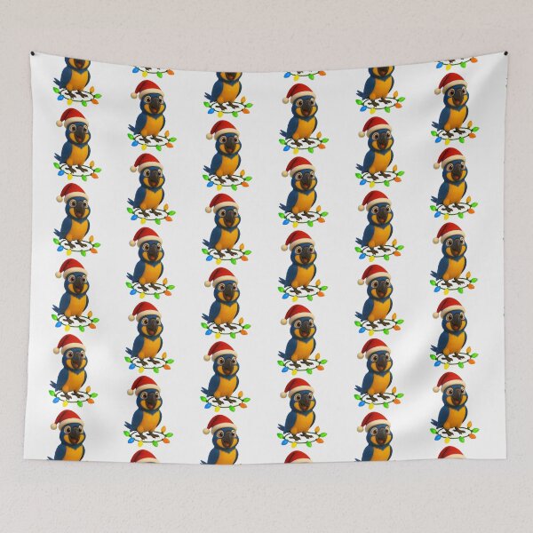 Item preview, Christmas Blue Throat Macaw designed and sold by Sillytoe.