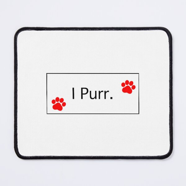 Item preview, “ I Purr” Red Cat Paws I Purr Cat lovers Cat addicts Cat mamas Cat Owners designed and sold by OneCatShop.