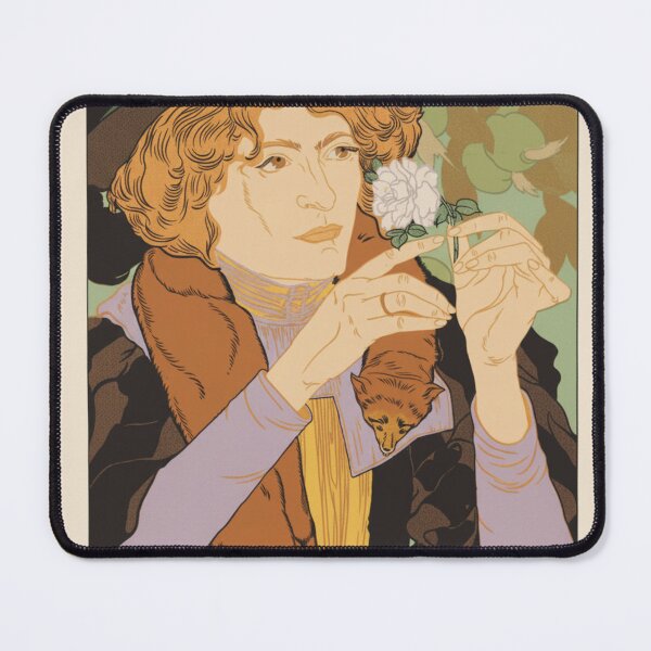 Item preview, Art Nouveau Poster Woman with Flower Vintage Art Collectors designed and sold by RickE.