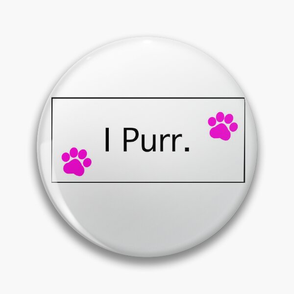 Item preview, “I Purr” Pink Cat Paws I Purr Cat lovers Cat addicts Cat mamas Cat Owners  designed and sold by OneCatShop.