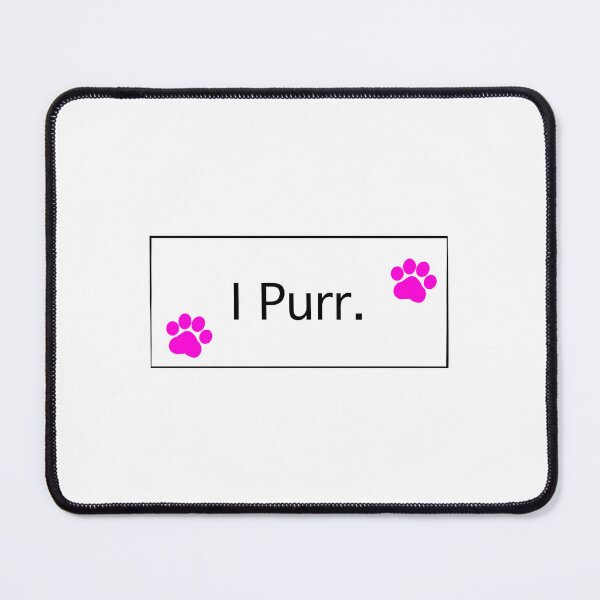 Item preview, “I Purr” Pink Cat Paws I Purr Cat lovers Cat addicts Cat mamas Cat Owners designed and sold by OneCatShop.