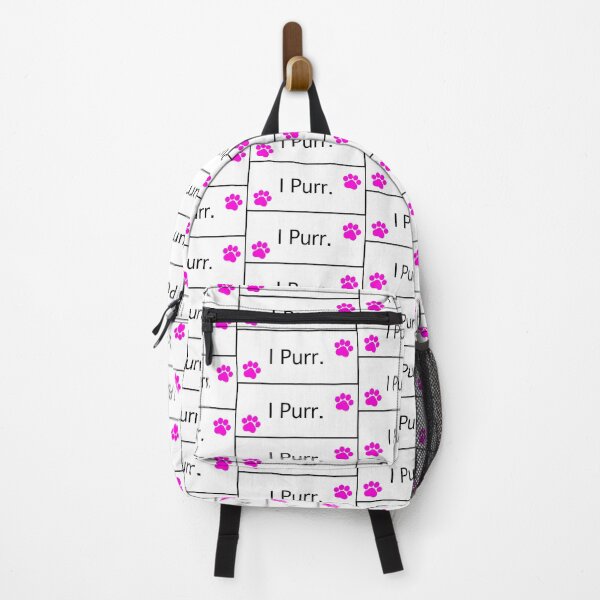 Aperçu de l'œuvre « Je ronronne » Pattes de chat roses Je ronronne Amoureux des chats Accros aux chats Mamans chats Propriétaires de chats créée et vendue par OneCatShop.