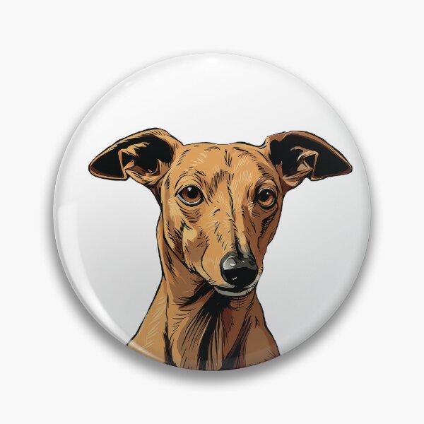 Artikelvorschau, Illustration eines roten Whippets entworfen und verkauft von whyitsme.