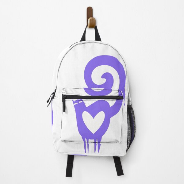 Item preview, Purple Spiral Tail Cat with Heart designed and sold by Theselinara.