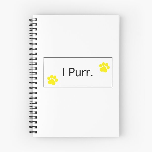 Item preview, “I Purr” Yellow Cat Paws I Purr Cat lovers Cat addicts Cat mamas Cat Owners  designed and sold by OneCatShop.