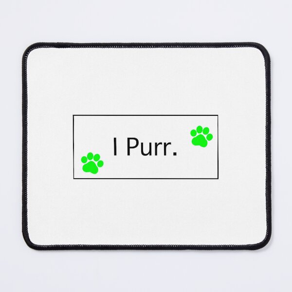 Item preview, “I Purr” Green Cat Paws I Purr Cat lovers Cat addicts Cat mamas Cat Owners  designed and sold by OneCatShop.
