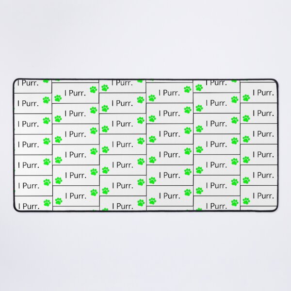 Item preview, “I Purr” Green Cat Paws I Purr Cat lovers Cat addicts Cat mamas Cat Owners designed and sold by OneCatShop.
