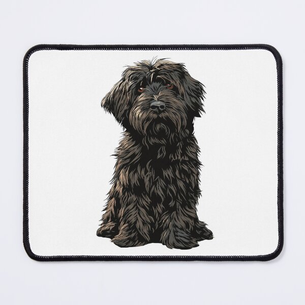 Item preview, Black Tibetan Terrier Dog Illustration designed and sold by whyitsme.