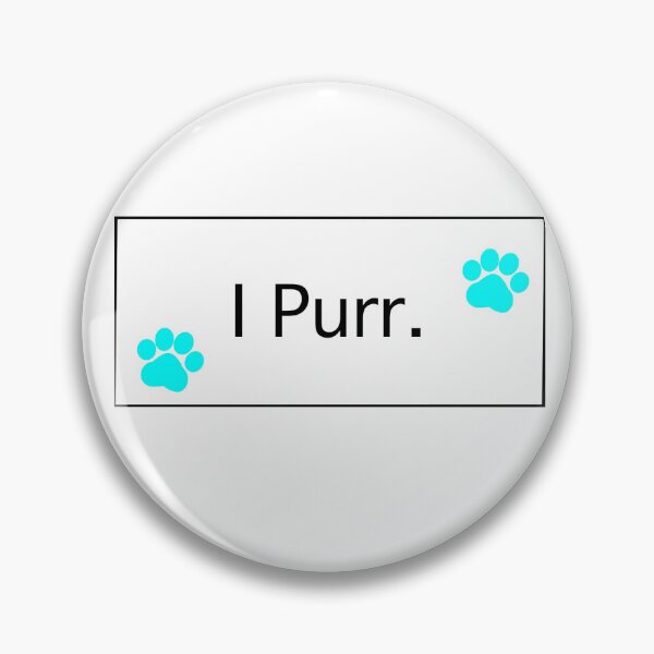 Item preview, “I Purr” Aqua Cat Paws I Purr Cat lovers Cat addicts Cat mamas Cat Owners  designed and sold by OneCatShop.