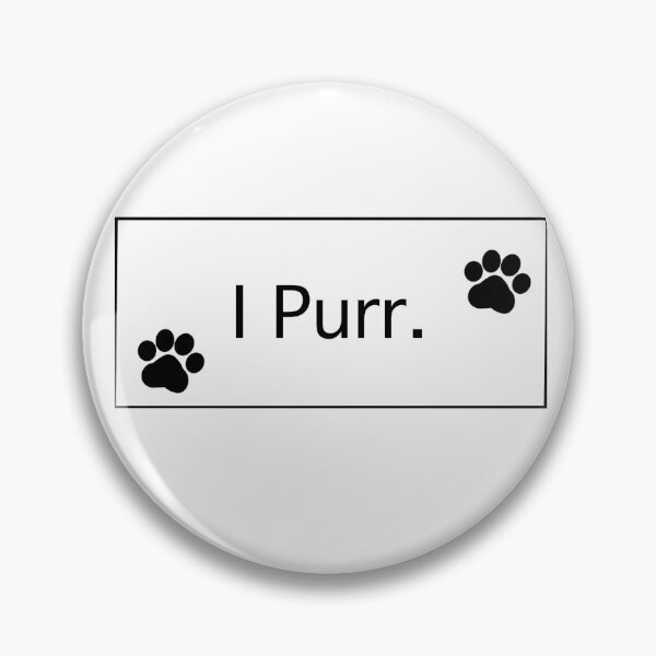 Item preview, “I Purr” Black Cat Paws I Purr Cat lovers Cat addicts Cat mamas Cat Owners  designed and sold by OneCatShop.