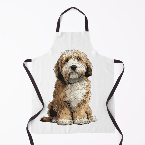 Item preview, Gold and White Tibetan Terrier Dog Illustration designed and sold by whyitsme.