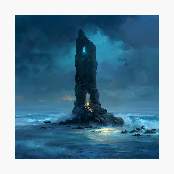 Item preview, Wizard's Tower in the Ocean designed and sold by Rtymer.