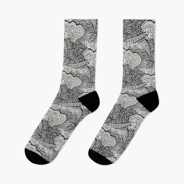 Item preview, Black and White Fields of Flowers designed and sold by AnnieAlive61.