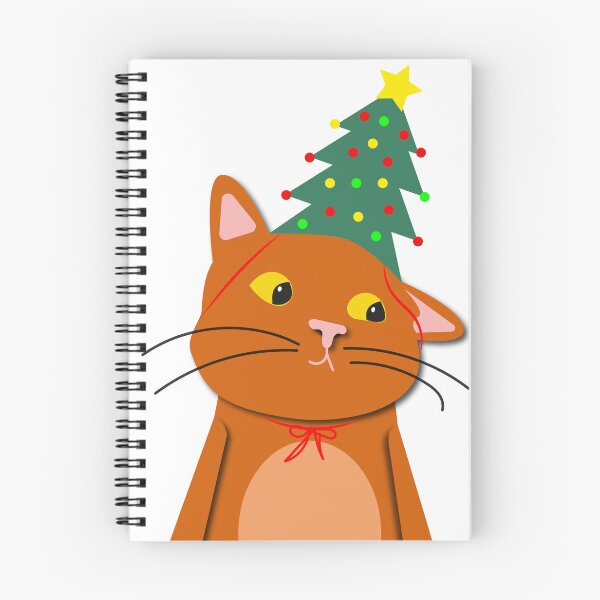 Item preview, Christmas Cat with Christmas Tree designed and sold by ArtYuly.