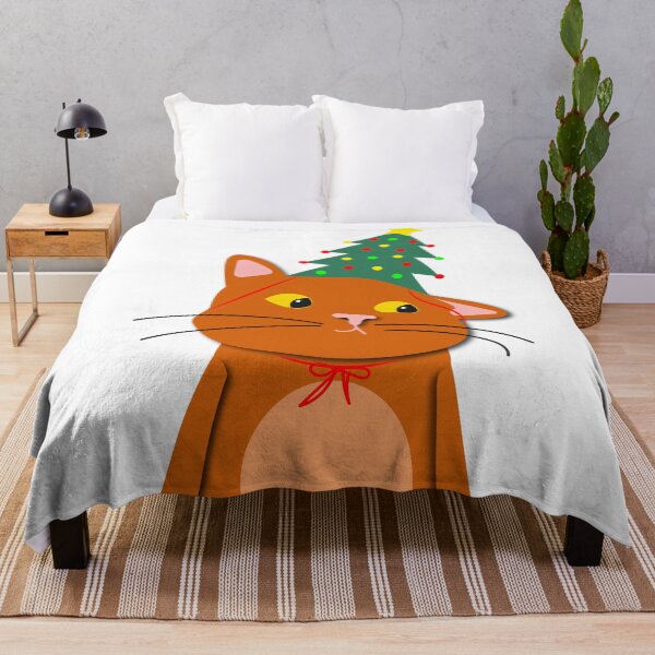 Item preview, Christmas Cat with Christmas Tree designed and sold by ArtYuly.