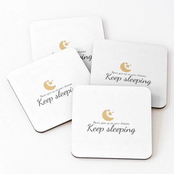 Item preview, Never Give Up Keep Sleeping Funny Quote designed and sold by Unsololugar.
