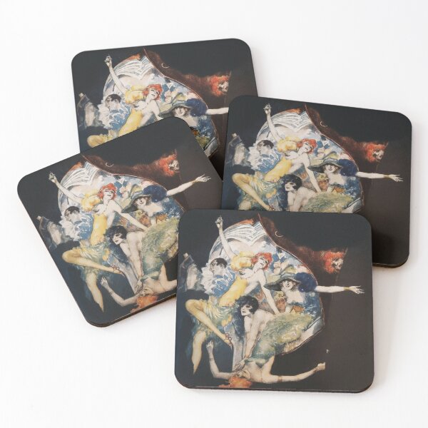 Item preview, Art Deco Illustration Dancing Flappers Cabaret Scene Vintage Art Lovers designed and sold by RickE.