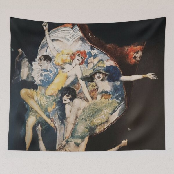 Item preview, Art Deco Illustration Dancing Flappers Cabaret Scene Vintage Art Lovers designed and sold by RickE.