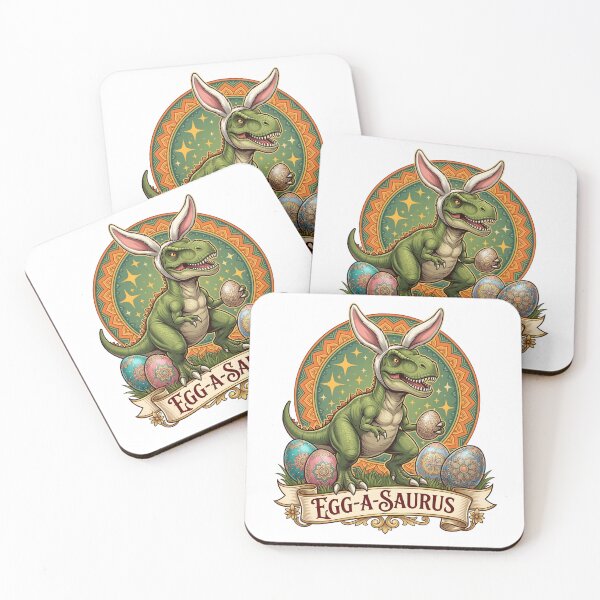 Item preview, Egg-A-Saurus – Funny Easter T-Rex Bunny Ear Design designed and sold by relso.