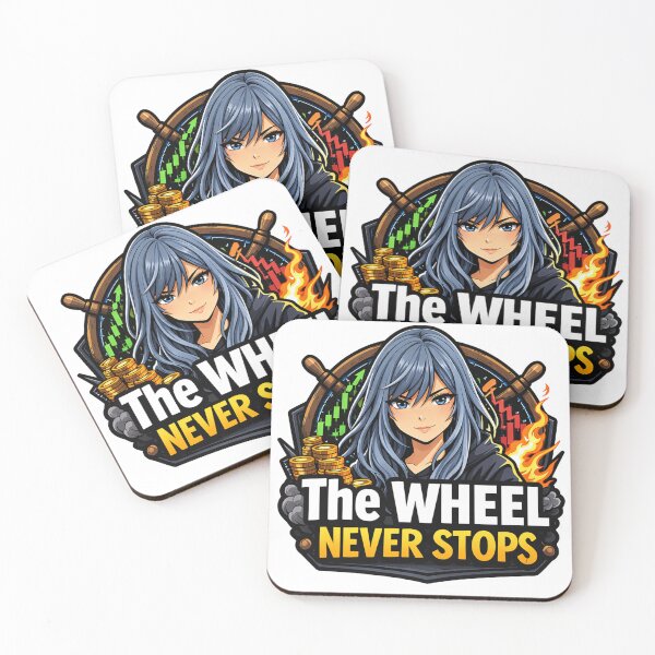 Item preview, The Wheel Never Stops – Options Wheel Strategy Meme | Theta Gang Income Trading designed and sold by VolatilityEdge.