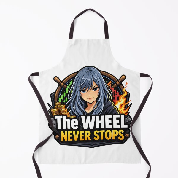 Item preview, The Wheel Never Stops – Options Wheel Strategy Meme | Theta Gang Income Trading designed and sold by VolatilityEdge.