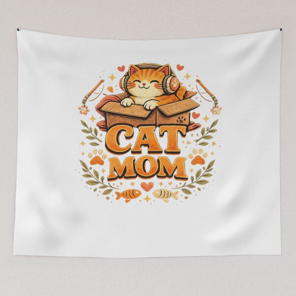 Artikelvorschau, Cute Cat Mom Retro Cat Lover Design entworfen und verkauft von Wolf Creator.