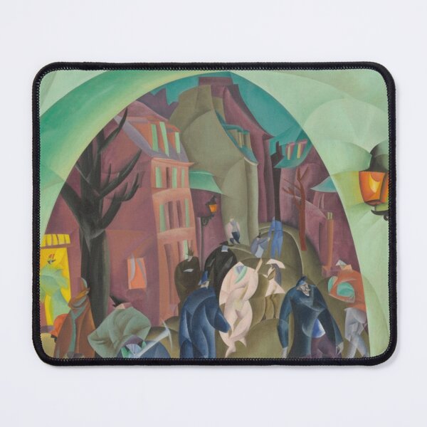 Item preview, Cubist Illustration Urban Street Scene Modern Art Collectors designed and sold by RickE.