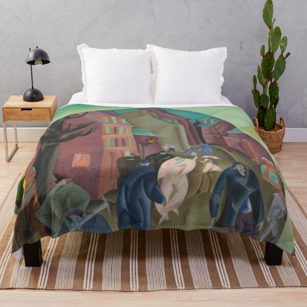 Item preview, Cubist Illustration Urban Street Scene Modern Art Collectors designed and sold by RickE.