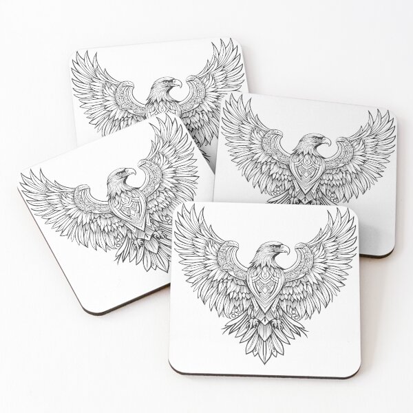 Item preview, Ornamental Eagle Line Art - 1 designed and sold by RELAX STATION.
