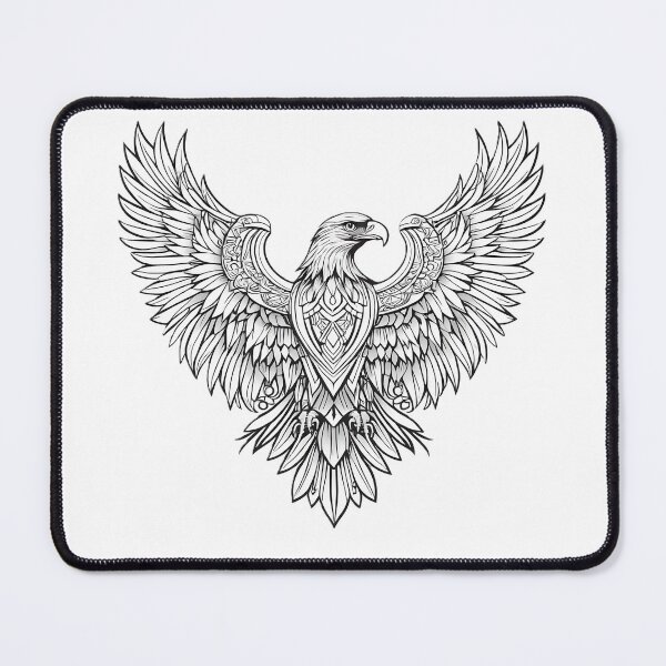 Item preview, Ornamental Eagle Line Art - 1 designed and sold by RELAX STATION.