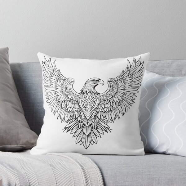 Item preview, Ornamental Eagle Line Art - 1 designed and sold by RELAX STATION.