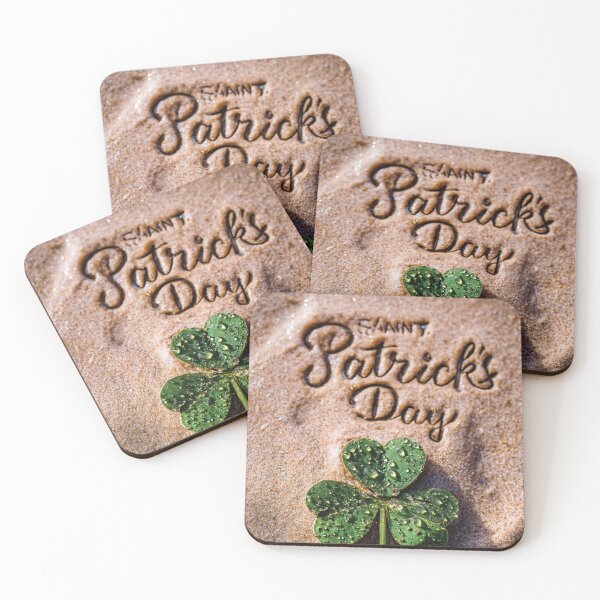 Item preview, Cursive Saint Patrick's Day Beach Sand Art designed and sold by chase-thewave.