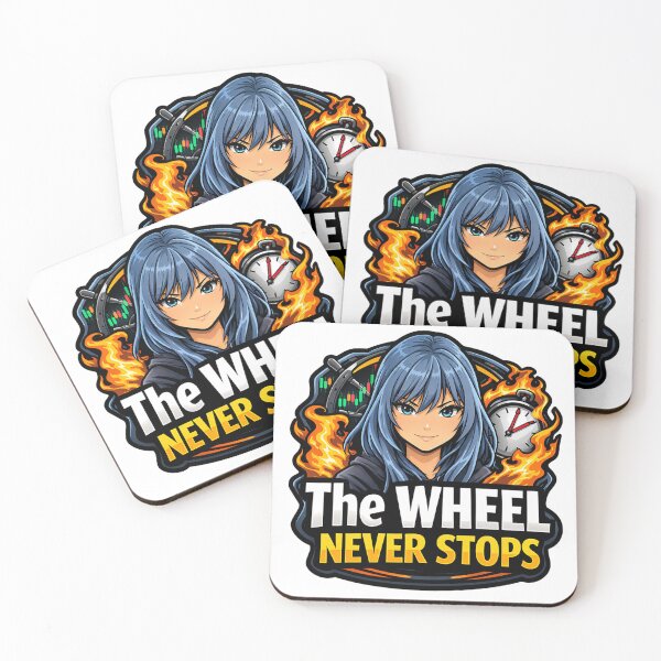 Item preview, The Wheel Never Stops – Options Wheel Strategy Trader | Premium Selling Meme | Theta Gang designed and sold by VolatilityEdge.