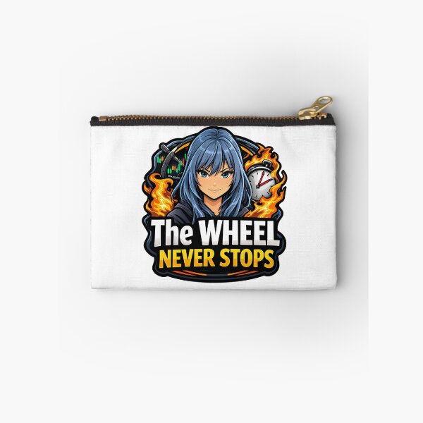 Item preview, The Wheel Never Stops – Options Wheel Strategy Trader | Premium Selling Meme | Theta Gang designed and sold by VolatilityEdge.