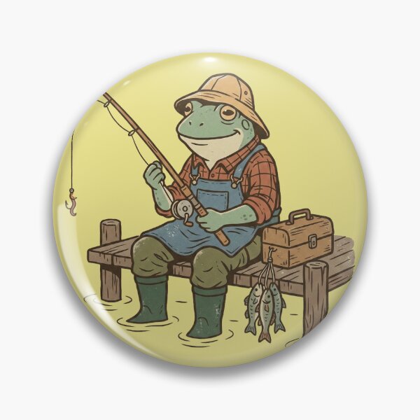 Item preview, Frog Fisherman designed and sold by pictranoosa.